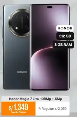 Promart Honor magic 7 lite 108mp + 5mp oferta