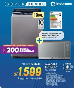 El Gallo Más Gallo Indurama lavadora oferta