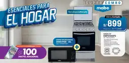 El Gallo Más Gallo Mabe horno microondas + cocina 20" emp5120gp2 oferta