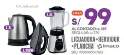 El Gallo Más Gallo Imaco licuadora+hervidor +plancha oferta