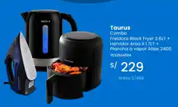 Tiendas EFE Taurus combo freidora black fryer oferta