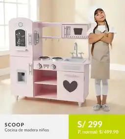 Falabella Scoop cocina de madera niños oferta
