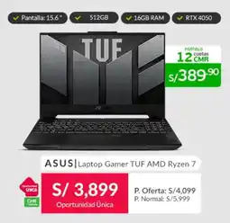Falabella Asus laptop gamer tuf amd ryzen 7 oferta