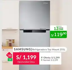 Falabella Samsung refrigeradora top mount oferta