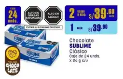 Makro Sublime chocolate clásico oferta