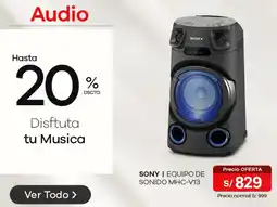 Estilos Sony equipo de sonido MHC-V13 oferta