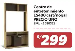 Hiperbodega Precio Uno Precio uno centro de entretenimiento es400 cast/nogal oferta