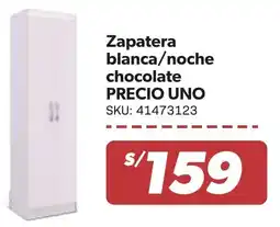 Hiperbodega Precio Uno Precio uno zapatera blanca/noche chocolate oferta