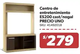 Hiperbodega Precio Uno Precio uno centro de entretenimiento es200 cast/nogal oferta