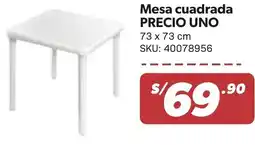 Hiperbodega Precio Uno Precio uno mesa cuadrada oferta