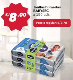 Hiperbodega Precio Uno Babysec toallas húmedas oferta