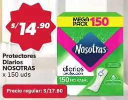 Hiperbodega Precio Uno Nosotras protectores diarios oferta
