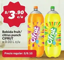 Hiperbodega Precio Uno Cifrut bebida fruit/ citrus punch oferta