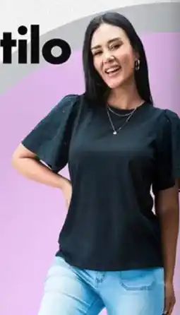 Plaza Vea Polo manga corta manga broderie oferta