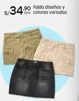 Plaza Vea Falda diseños y colores variados oferta
