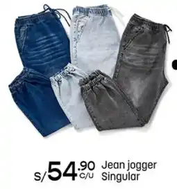 Plaza Vea Jean jogger singular oferta