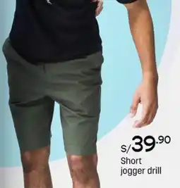 Plaza Vea Short jogger drill oferta