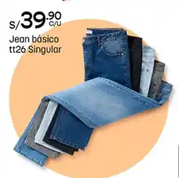 Plaza Vea Jean básico tt26 singular oferta