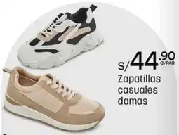 Plaza Vea Zapatillas casuales damas oferta