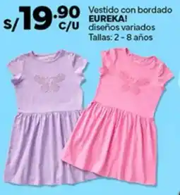 Plaza Vea Eureka! vestido con bordado diseños variados oferta