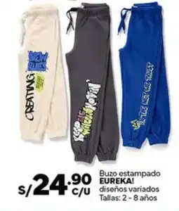 Plaza Vea Eureka! buzo estampado diseños variados oferta