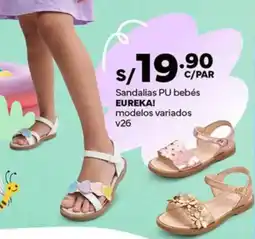 Plaza Vea Eureka! sandalias PU bebés modelos variados oferta