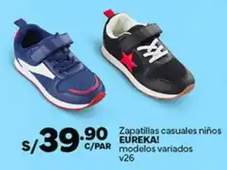 Plaza Vea Eureka! zapatillas casuales niños modelos variados oferta