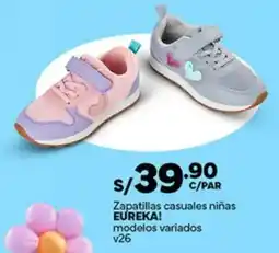Plaza Vea Eureka! zapatillas casuales niñas modelos variados oferta