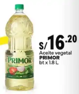 Plaza Vea Primor aceite vegetal bt oferta