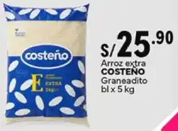 Plaza Vea Costeno arroz extra graneadito bl oferta