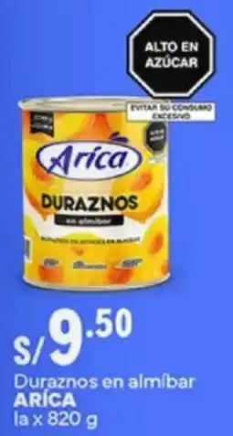 Plaza Vea Arica duraznos en almíbar la oferta