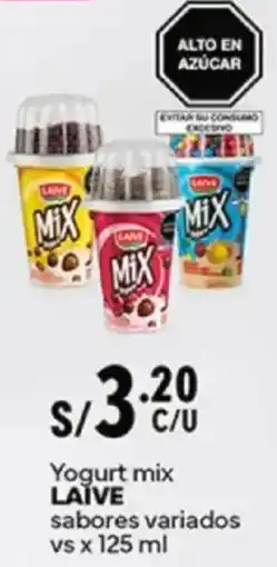 Plaza Vea Laïve yogurt mix sabores variados oferta