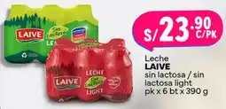 Plaza Vea Laive leche sin lactosa / sin lactosa light oferta