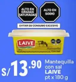 Plaza Vea Laive mantequilla con sal pt oferta