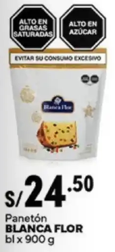 Plaza Vea Blanca flor panetón bl oferta