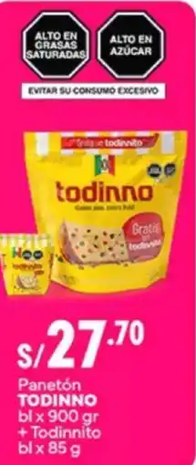 Plaza Vea Todinno panetón bl oferta