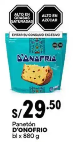 Plaza Vea D'onofrio panetón bl oferta