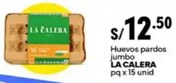 Plaza Vea La calera huevos pardos jumbo pq oferta