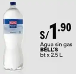 Plaza Vea Bell's agua sin gas bl oferta