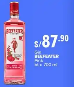 Plaza Vea Beefeater gin pink bt oferta