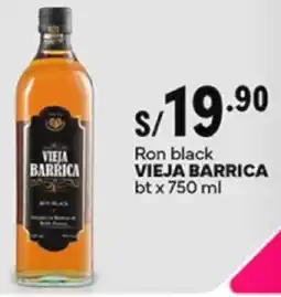 Plaza Vea Vieja barrica ron black bt oferta