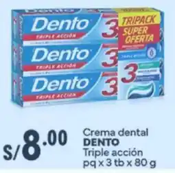 Plaza Vea Dento crema dental triple acción oferta