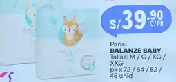 Plaza Vea Balanze baby pañal oferta