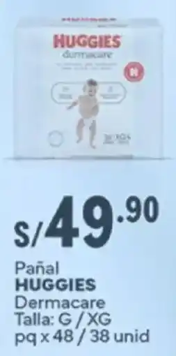 Plaza Vea Huggies pañal dermacare oferta