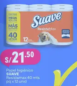 Plaza Vea Suave papel higiénico resistemax oferta