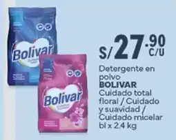 Plaza Vea Bolivar detergente en polvo cuidado total floral/cuidado y suavidad/ cuidado micelar bl oferta