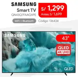 Hiraoka Samsung smart tv 43" oferta