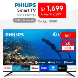 Hiraoka Philips smart tv 65" oferta