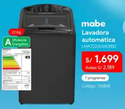 Hiraoka Mabe lavadora automática oferta