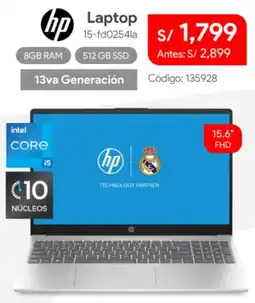 Hiraoka Hp laptop 15.6" oferta